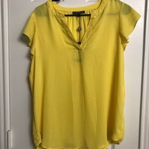 Adrianna Papell Yellow Blouse - New